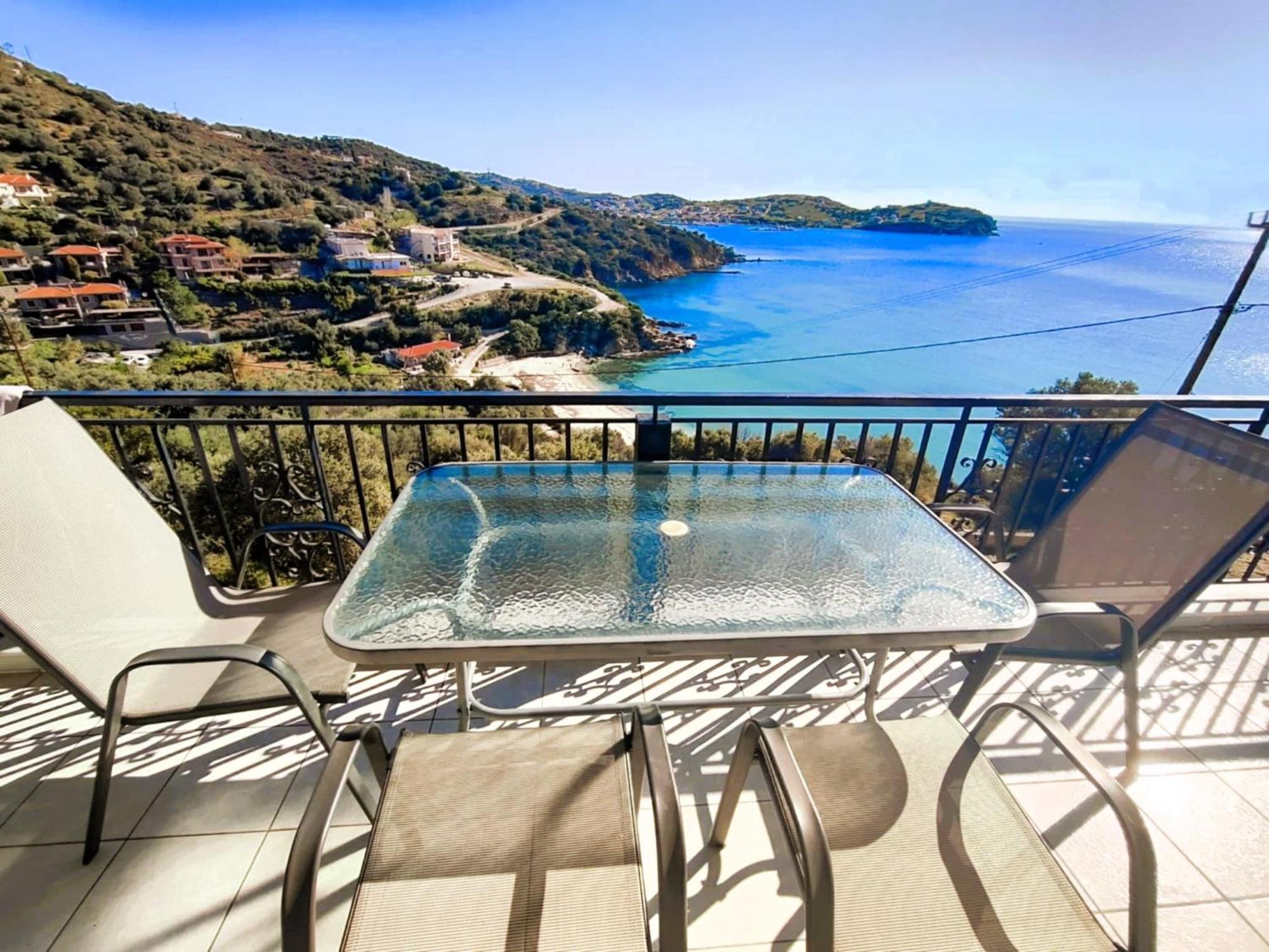 Aegean Beachfront Petriai Luaran gambar